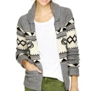 💠TNA Aritzia Cowichan Lambswool Cardigan Sweater Full Zip Knit Winter